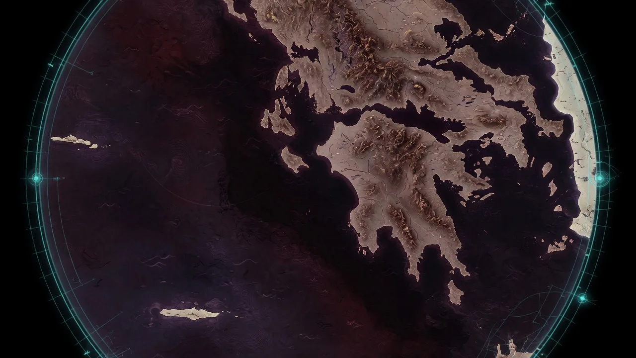 Oceanus disk of Homeric places